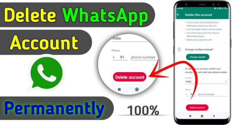 delete WhatsApp account