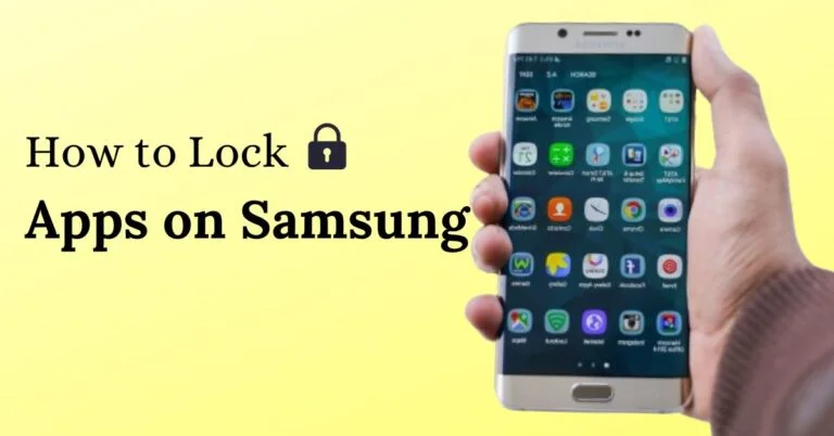 How to lock apps in samsung