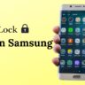 How to lock apps in samsung